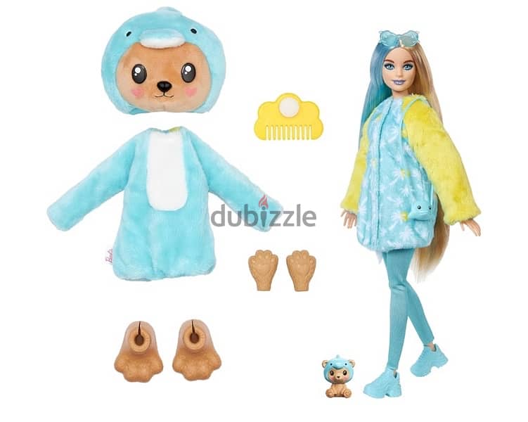 Barbie Cutie Reveal Doll & Accessories with Animal Costume 0