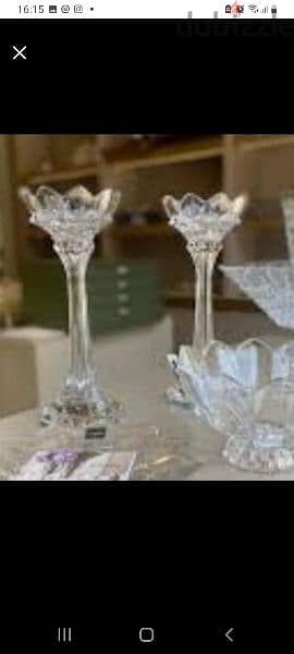 2 Crystal Candleholders 3