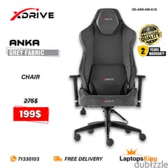 XDRIVE ANKA XD-ANK-KM-K/G GREY FABRIC CHAIR