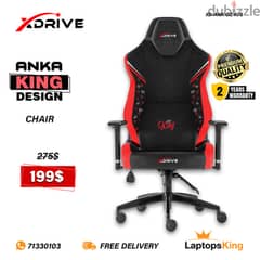 XDRIVE ANKA XD-ANK-OZ-K/S RED/ BLACK KING DESIGN CHAIR 0