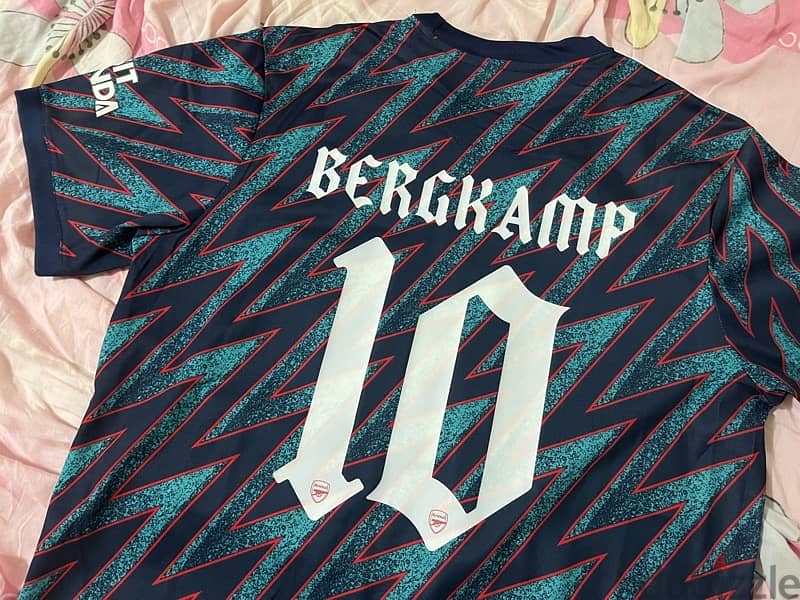 arsenal bergkamp 10 limited edition adidas jersey 1