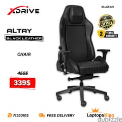 XDRIVE ALTAY BS-ALT-S/S BLACK LEATHER CHAIR 0