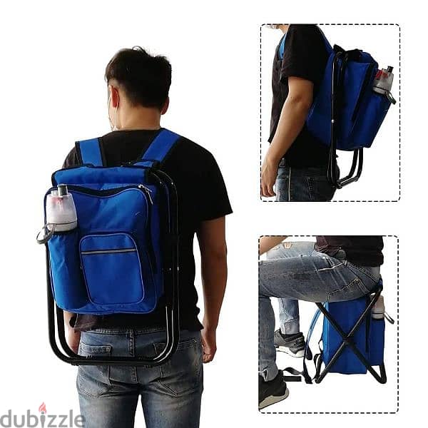 2-in-1 Folding Backpack Chair 2