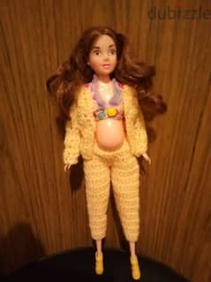 PREGNANT Clone new doll+Small Baby Born in a Tummy+Stomac returns flat