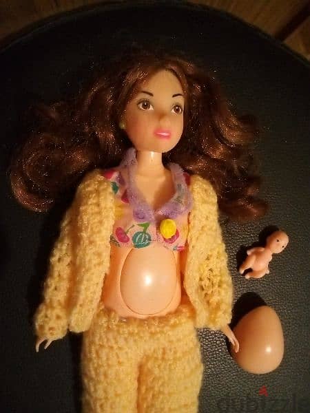 PRAGNANT Clone new doll+Small Baby Born in a Tummy+Stomac returns flat 11