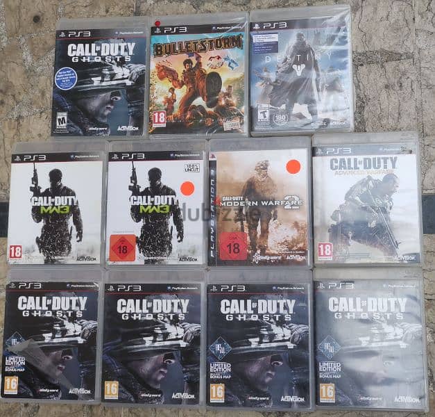 Ps4, Ps3 and Ps2 games. Xbox one, Ps2 and Ps4 consoles 4