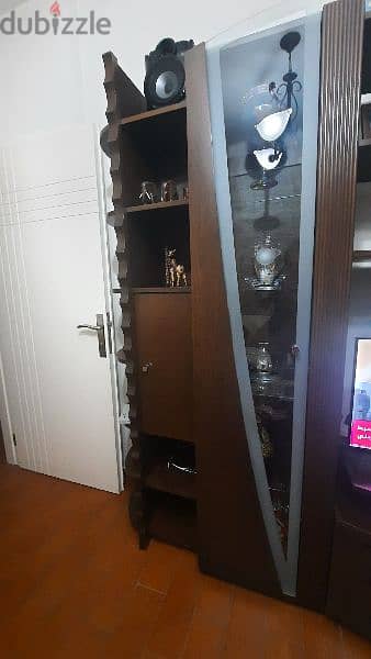 Brown TV Cabinet فيترين 2