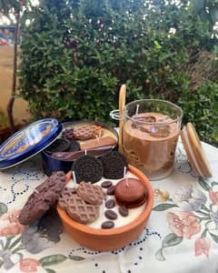 Cookies and latté candles