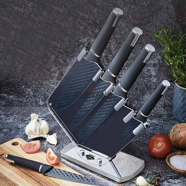 tower black diamond knife set 0