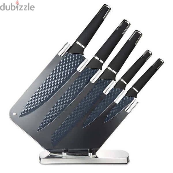 tower black diamond knife set 1