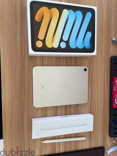 Ipad mini 6 with pencil with warranty 0