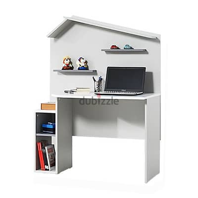 Wooden Kids Study Desk Grey & White