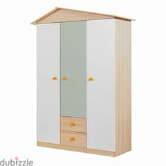 Wooden Kids Wardrobe 0