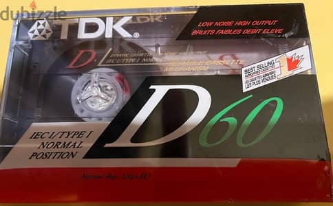 TDK D60 vintage sealed  cassette