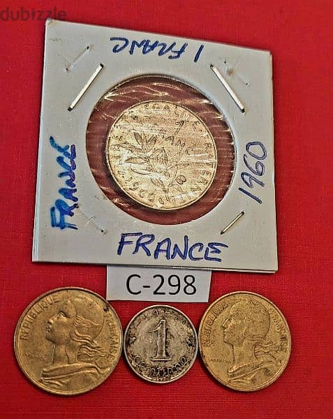 France 1960's Lot# C-298 x 4 coins 0