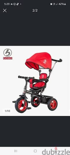 Boso tricycle and stroller used from ages 6 to 5 years