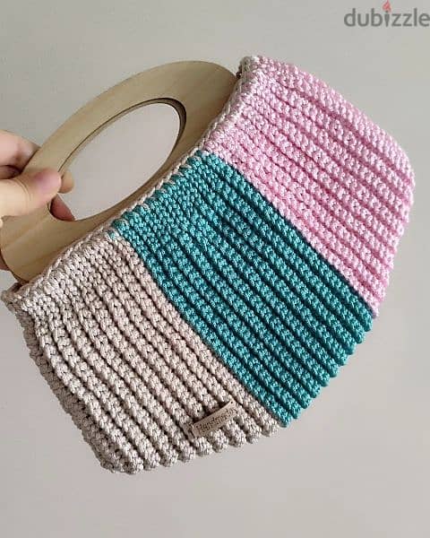 hand made crochet bag 1