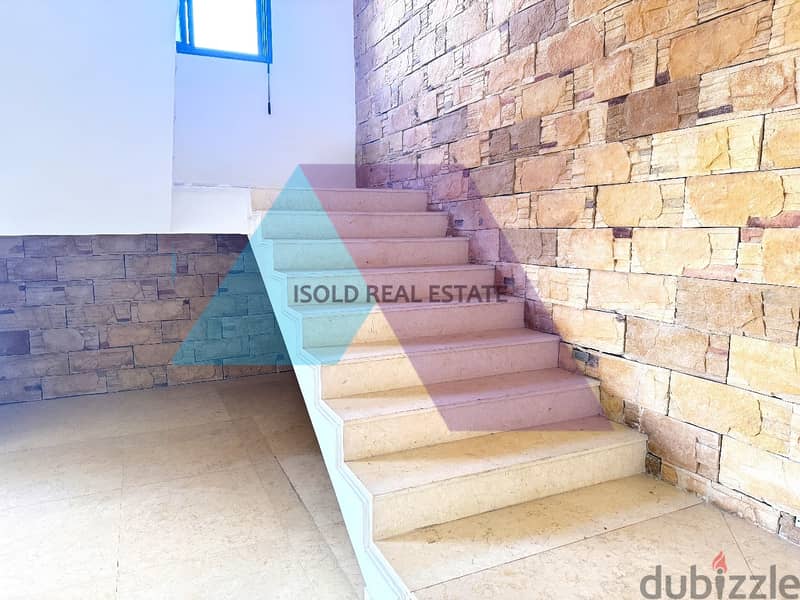 Lux, decorated 360m2 duplex +terrace+ open sea view for sale in Mezher 4