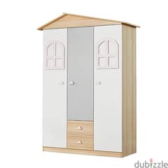 Wooden Wardrobe with 2 Drawers