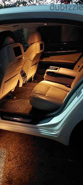 BMW 750 li 7 -Series 2009 luxury white pearl with beige interior 8