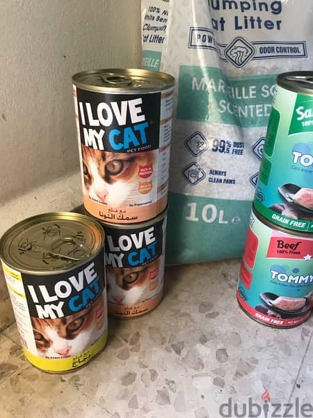 cat food and  litter 1