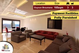 Ouyoun Broumana 165m2 | 95m2 Garden | Furnished | Pyt Facilities | AA 0