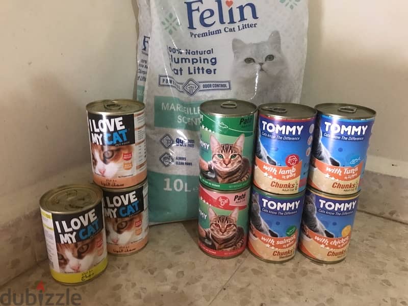 cat food and litter 0