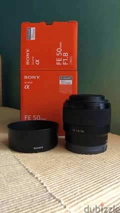 SONY LENS FE 1.8 50mm camera