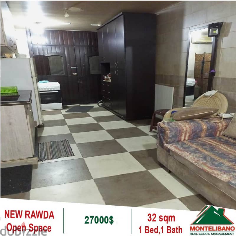 27000$!! Open Space Apartment for sale in New Rawda 1