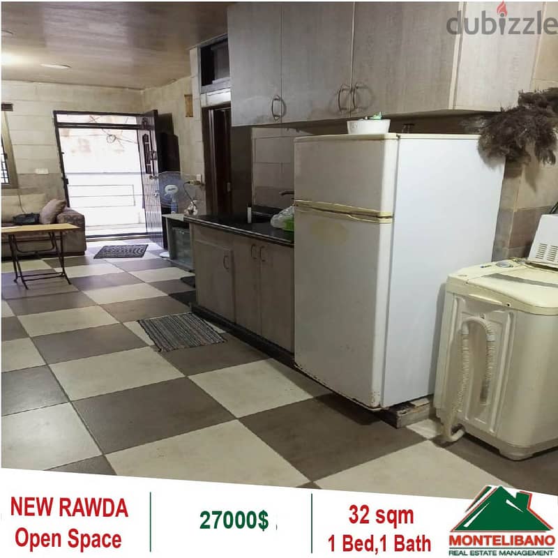 27000$!! Open Space Apartment for sale in New Rawda 2