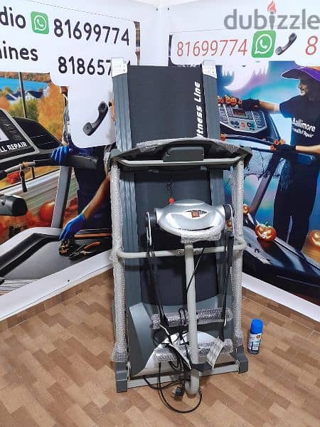 treadmill nea fitness line 2hp,motor power,used like. new 2