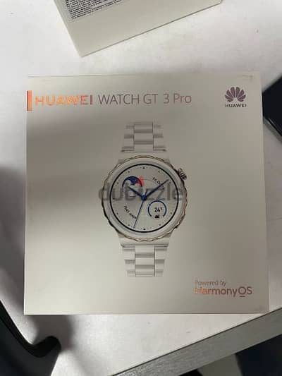 Huawei watch gt 3 pro ceramic white leather strap