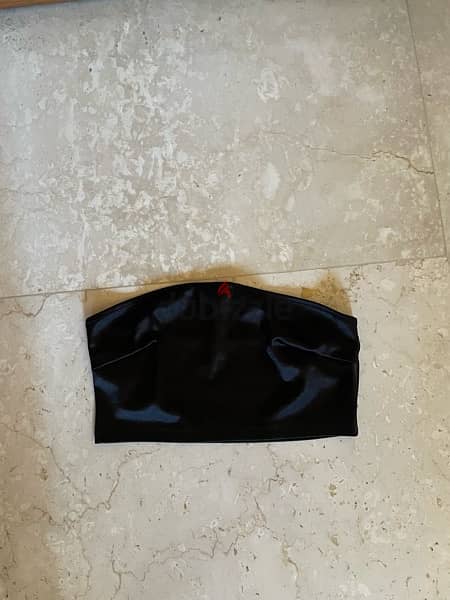 Shein Silk Black Bandeau 0