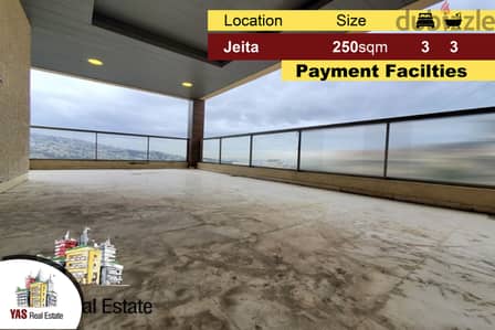 Jeita 250m2 | Brand New | Luxury | Panoramic View | Payment Facilties