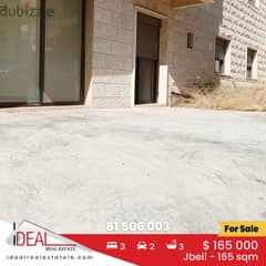 Apartment with Terrace for sale in Jbeil 165 sqm REF#JH17377