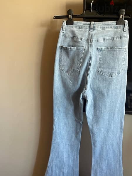 Shein Light Blue Flare Jeans 1