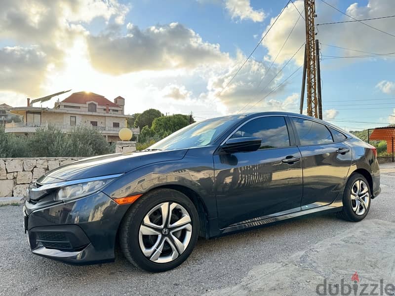 Honda Civic 2016 LX ! التسجيل عالقديم ! 1