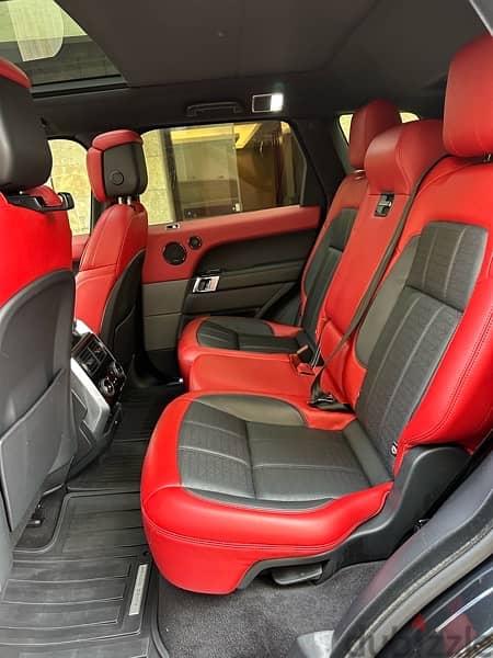 Range Rover Sport V6 Dynamic 2018 black on black & red (clean carfax) 11