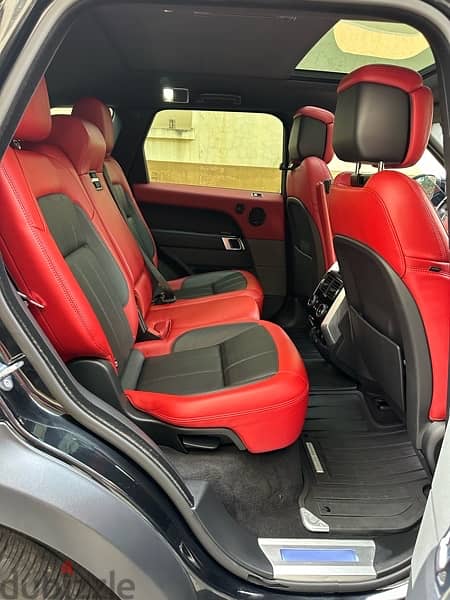 Range Rover Sport V6 Dynamic 2018 black on black & red (clean carfax) 12