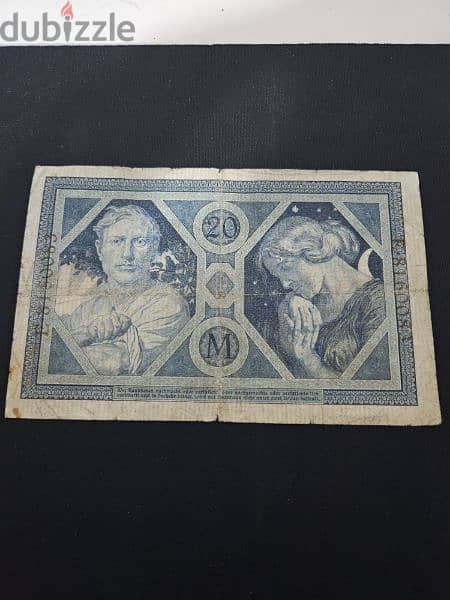 20 german mark 1915 banknote 1