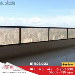 Apartment for sale in Ghadir 185 sqm ref#rs103 0