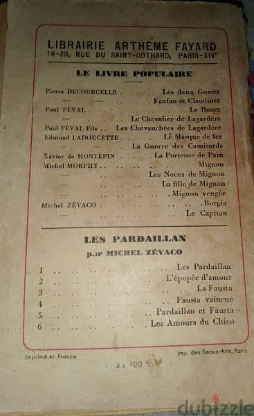 BORGIA - livre très ancien : 1948/1950 1