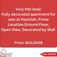 Decorated apartment for sale at Hazmiyeh  شقة للبيع في الحازمية 0