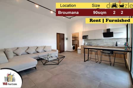 Broumana 90m2 | Rent | Fully Furnished | Mountain View | AMK |