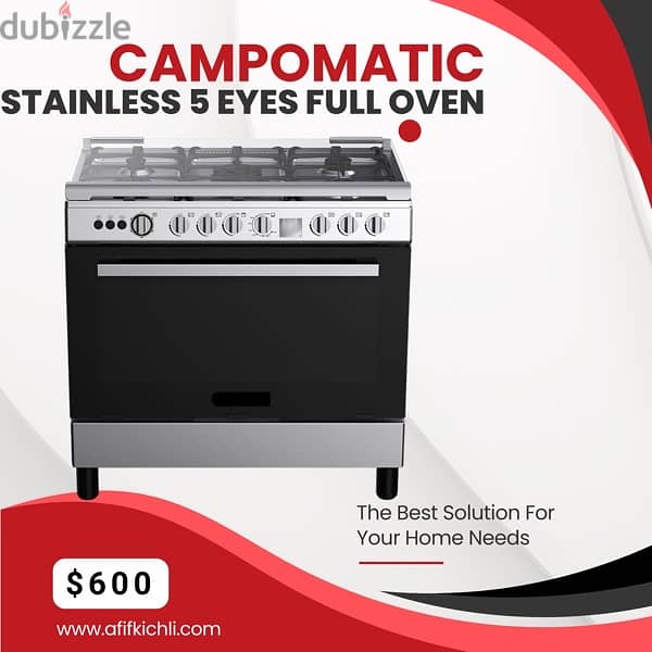 Campomatic 5 eyes white/stainless كفالة شركة 1