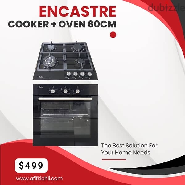 encastre gas oven + top 60/90cm 1