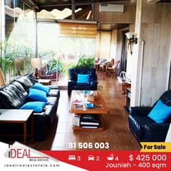 Deluxe apartment for sale in Jounieh 400 SQM ref#jh17376 0