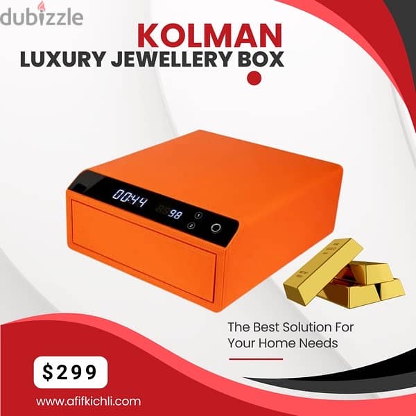 Luxury Jewellery Box with Fingerprint 0