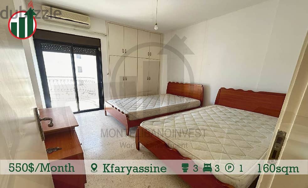 Fully Furnished Apartment for Rent in Kfaryassine !! 8