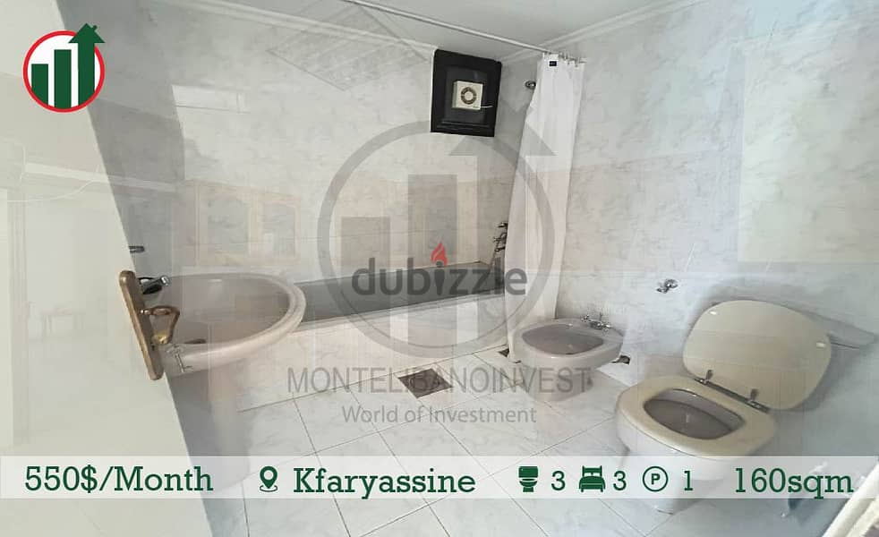 Fully Furnished Apartment for Rent in Kfaryassine !! 9